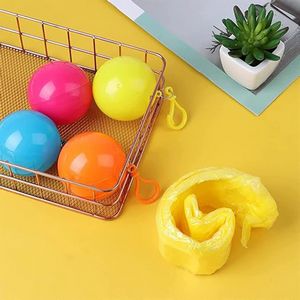 Disposable Waterproof Raincoat In Keychain Ball