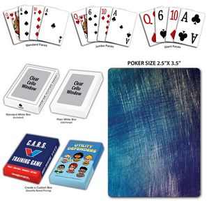 Distressed Theme Poker Size Playing Cards