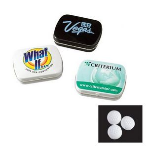 Domed Tin w/Golf Ball Shaped Mints