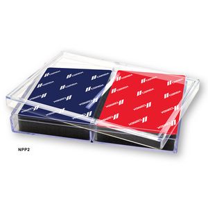 Double Clear Poker Playing Card Box