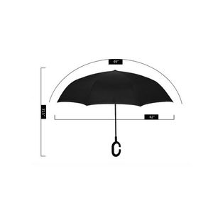 Double Layer Waterproof Folding Reverse Inverted Umbrella