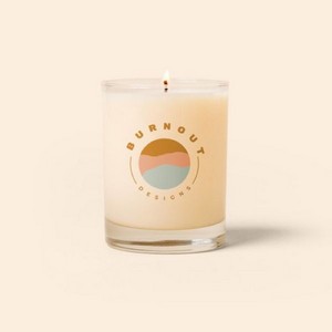 Double Old Fashioned Glass Candle - Direct Print