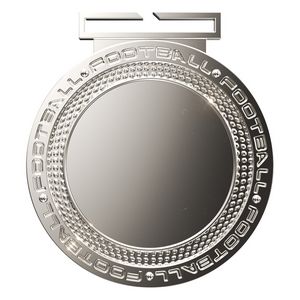Dual Plated Football Medallions 3"