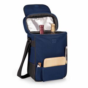Duet Insulated Two-Bottle Wine & Cheese Tote