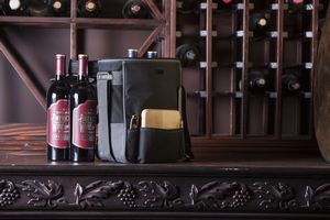 Duet Insulated Two-Bottle Wine & Cheese Tote