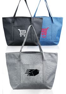 Dungaree Pocket Heathered Tote Bags