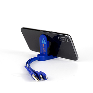 "ESCALANTE" 5-in-1 Cell Phone Charging Cable w/Phone Stand