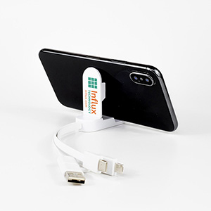 "ESCALANTE" 5-in-1 Cell Phone Charging Cable w/Phone Stand