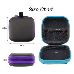 EVA Square Earbuds Carrying Case