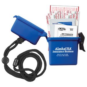 "EZ Carry Kit 1" 9 Piece First Aid Kit w/Breakaway & Adjustable Neck Lanyard