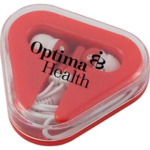 Ear Buds in Triangular Case