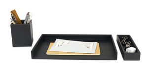 Easton 3 Piece Desktop Organizer Set - Black