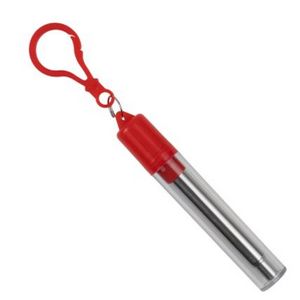 "Eco-Collapsible Straw" 8" Reusable Stainless Steel Straw