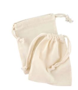 Eco Friendly Cotton Drawstring Bag -5"x7"