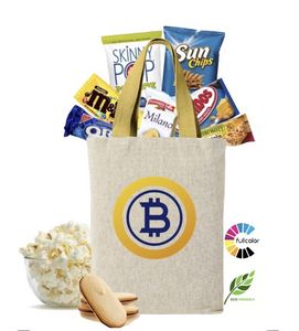 Eco Friendly Tote with Snacks