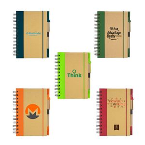 Eco-Inspired Hardcover Notebook & Pen