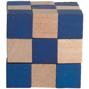 Elastic Cube Puzzle in Wood