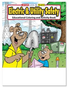 Electric & Utility Safety Coloring Book Fun Pack
