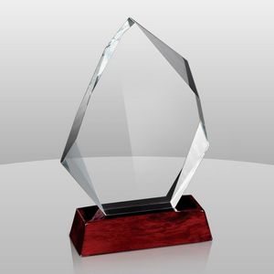 Elegant Award w/Rosewood Base Award (8"x6"x2 1/2")