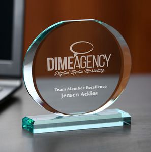 Ellipse Jade Crystal Award