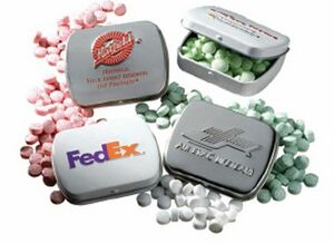Embossed Mini Mint Tin w/Mints