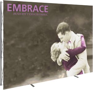 Embrace 10ft. Full Height Display W/Front Graphic