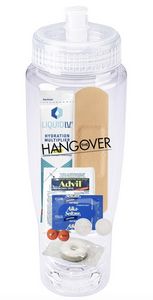 Emergency Hangover Kit with Water Bottle