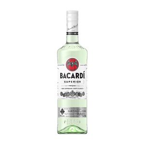 Etched BacardÃ­ Superior White Rum Liquor Bottle