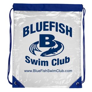 "Everest" Tall Clear Drawstring Cinch Pack Backpack