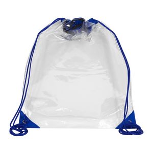 "Everest" Tall Clear Drawstring Cinch Pack Backpack (Overseas)