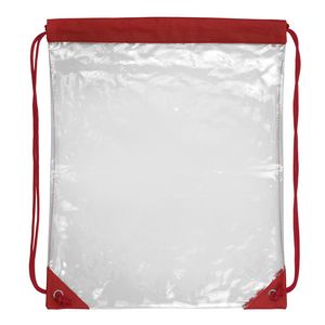 "Everest" Tall Clear Drawstring Cinch Pack Backpack (Overseas)