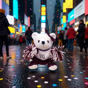 Everyday Critter 9" Sitting Cheerleader Bear