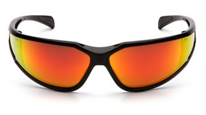 Glossy Black Frame with Sky Red Anti-Fog Lens