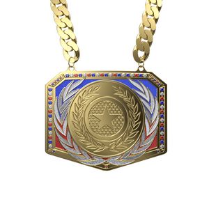 Express Patriotic Champ Chain Medal w/ Premium Chain