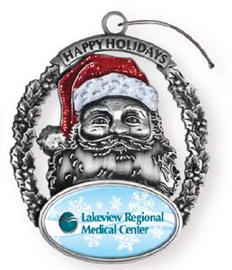 Express Santa Holiday Ornament (Domestically Produced)