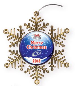 Express Snowflake Holiday Ornament (Domestically Produced)
