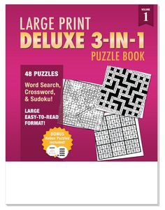 FSCÂ® Certified Deluxe Large Print Puzzle Books