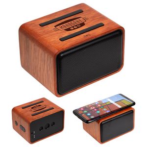 FSCÂ® Mahogany Wireless Speaker with Wireless Charger