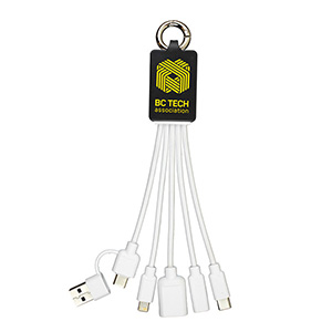 "FUSION" Charging Cable With 2 Port USB Hub