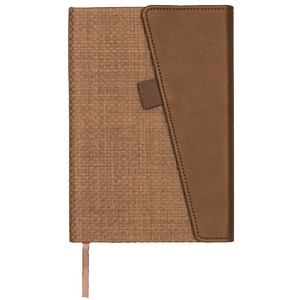 Faux Leather Foldover Notebook