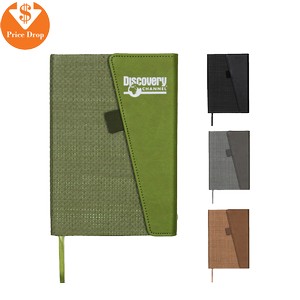 Faux Leather Foldover Notebook