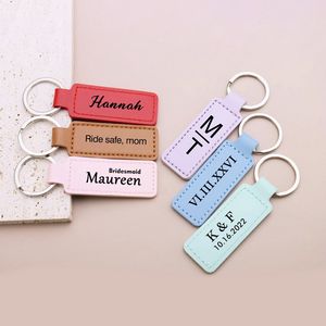 Faux Leather Key Tag