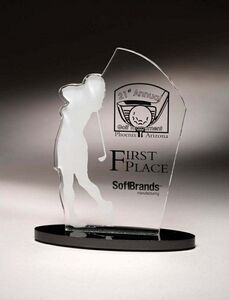 Female Golfer Sporting Silhouette Award (11")