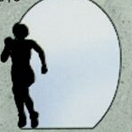 Female Runner Sporting Silhouette Award (8")
