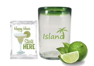 Fiesta Glass w/Cocktail Mix