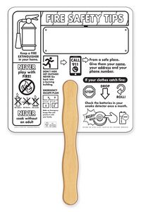 Fire Safety Coloring Hand Fan - FSC Certified