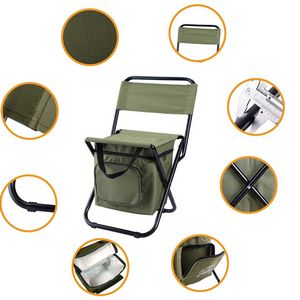Fishing Chair Backpack Insulated Cooler Bag