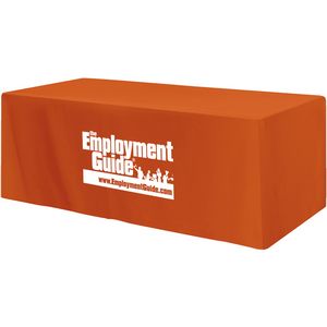 Fitted 3-sided Table Cover - fits 8' standard table