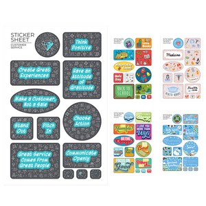 Flair 7" X 11 " Sticker Sheet