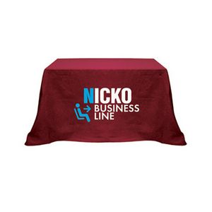 Flat 3-sided Table Cover - fits 4' standard table